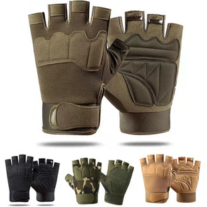 Military Army Shooting Fingerless Gloves